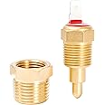 Fan Temperature Switch 200 to 185 Degree Electric Engine Cooling Fan Thermostat Temp Sensor Switch with 3/8" Pipe Thread for 10" 12" 14" 16" Fan