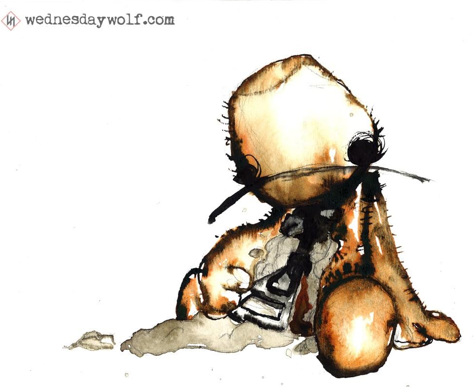 Wednesday Wolf Sackboy Suicide 8.5"x11"