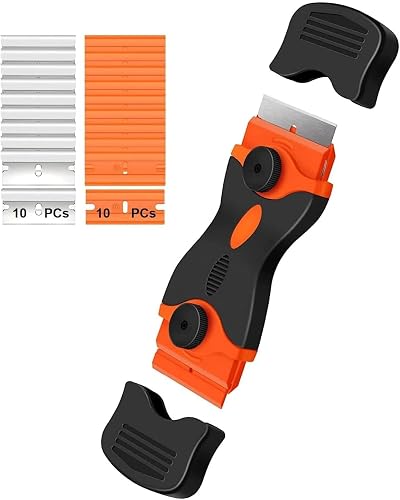 CANOPUS Oven Cleaning Tool Non Scratch with 10 Metal & 10 Plastic Blades