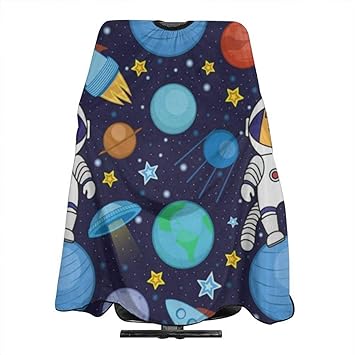 Amazon Com Colorful Space Cat Astronauts Salon Hair Cutting Cape