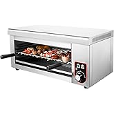 Electric Cheese Melter Cheesemelter Grill, 1500W Countertop Salamander Broiler, 120-570°F Commercial Cheese Melter Raclette G