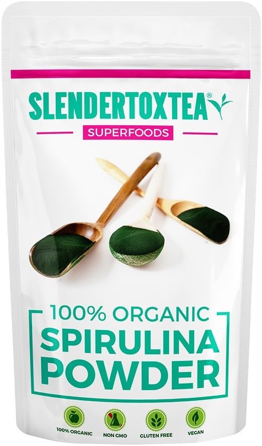 Slendertoxtea Superfoods - Organic Spirulina Powder (125g)