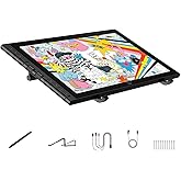 XPPen Artist 16 3rd Drawing Tablet with Screen, 15.4"Pen Display with 16K Pressure Stylus, Anti-Glare Etched Glass, 2 Scroll Wheels &amp; 8 Hotkeys, Include Foldable Stand, Compatible with Mac/Win/Android