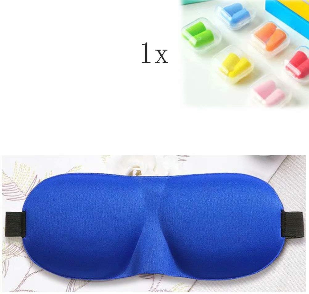 Sleep Mask, Sleeping Masks with Soft Memory Foam for Night Men&Women, Bed Eye Mask with Blackout Design,Comfortable Ear Plugs Set for Travel Flight