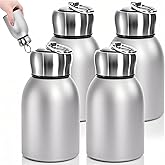 AVLA 4 Pack 10oz Mini Stainless Steel Water Bottle, Vacuum Insulated Sport Tumbler Cup, Leak-Proof Travel Coffee Mug for Hot and Cold Drinks, Women Gifts, Lunch Bag Camping Hiking Trips, Silver