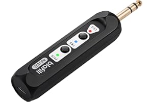 blafili 6.35 1/4“ Jack TRS Bluetooth v5.1 Music Receiver, aptX HD aptX Low Latency AAC SBC TWS, Rechargeable Battery 10hrs Long Playtime, USB-C DAC for Mixing Console Desk, Audio Mixer, PA DJ System