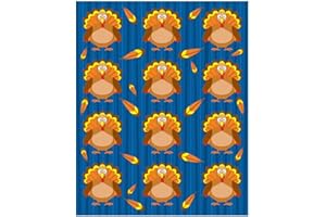 CARSON DELLOSA EDUCATION Carson Dellosa 72 Turkey Stickers for Kids, 6 Sheets of Thanksgiving Stickers, Fall Stickers for Teacher Planner, Motivational Stickers, Scrapbook Stickers, Fall Crafts & Thanksgiving Crafts for Kids