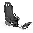 cirearoa Racing Wheel Stand with seat Gaming Chair Driving Cockpit for All Logitech G923 | G29 | G920 | Thrustmaster | Fanatec Wheels | Xbox One, PS4, PC Platforms (Black/Black)