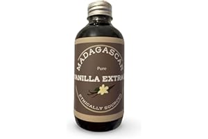 Red Island Extracts Pure Madagascar Bourbon Vanilla Extract, Grade A, Made in Canada,Cold Extracted, 120ml - Natural Baking &