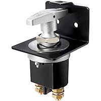 MDEOOSKY 500A 12V-36V Battery Disconnect Switch with Lockout Plate, Marine Battery Shutoff Cut Off Switch, Negative Battery D