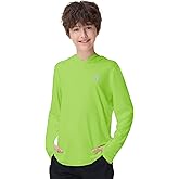 Runhit Boys & Toddler UPF 50+ Rash Guard Hoodie Kids UV Sun Protection Long Sleeve Shirt for Fishing Outdoor Beach Camping