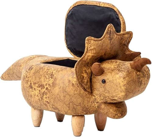 Reposapiés otomano, tapicería de imitación de Cuero con diseño de