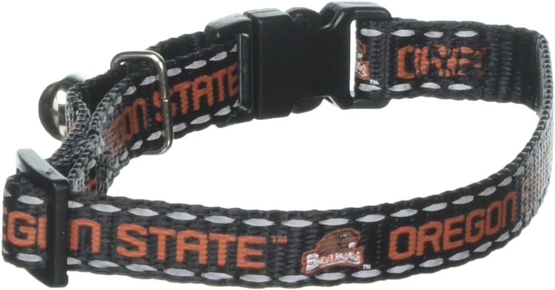 Pet Goods Manufacturing NCAA Oregon Ducks Cat Collar, 3/8 x 8-12"
