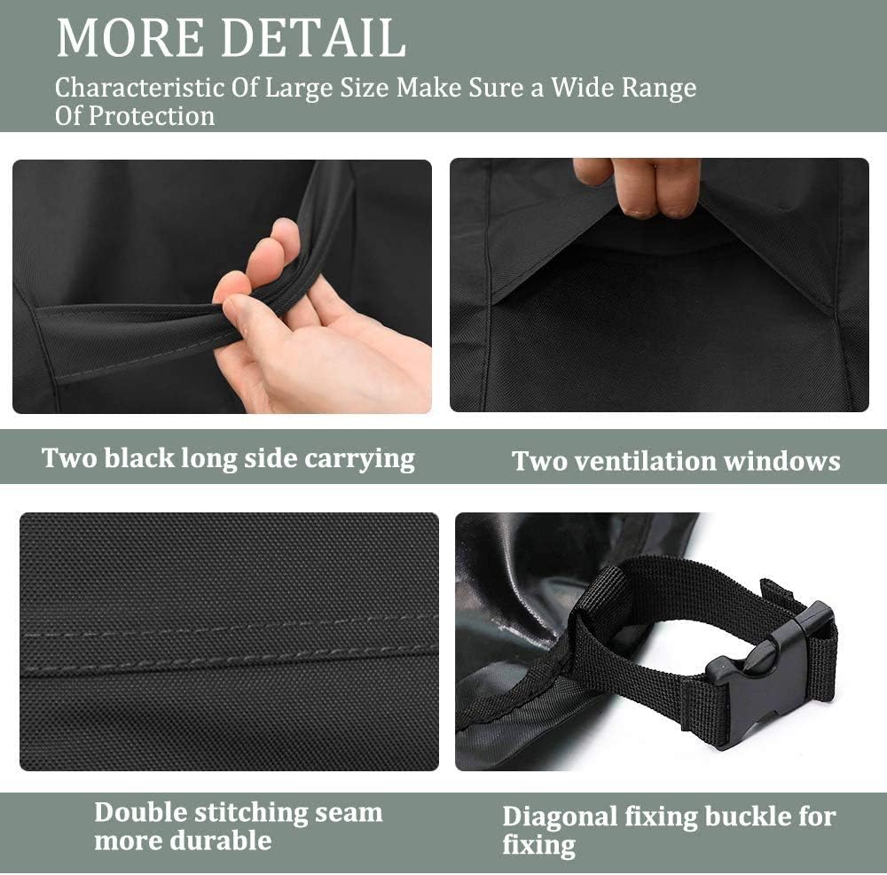OVCRNIBI Outdoor Patio Furniture Cover Rectangular Patio Table Cover Tear-Resistant Waterproof Outdoor Furniture Set Cover 420D Heavy Duty Lawn Dining Table Chair Sofa Cover71x48x28 Inch Black : Garden & Outdoor