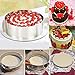 Adjustable Retractable Cake Ring Set, 6 to 12 Inch Stainless Steel Circle Round Mousse Tiramisu Mold with 1PC Egg White Separator 1PC Cake Edge Smoother Decorating Scraper Cutter(3 IN 1)