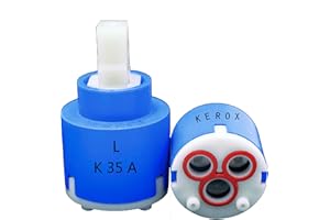 QLXAQLX KEROX K35A Faucet Cartridge, Replacement Cartridge Compatible with La Torre, Gerber, Danze & Moen, Single Lever Shower Tub Repair, Tub Faucet Cartridges (K35A)