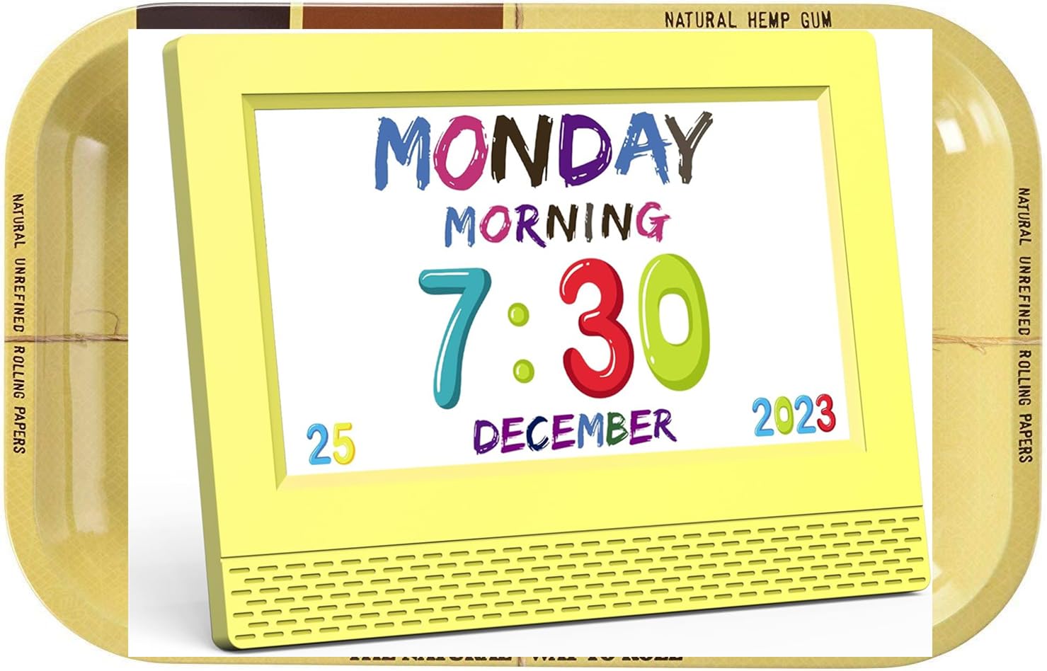 Small Metal Rolling Tray, 28 x 18 cm