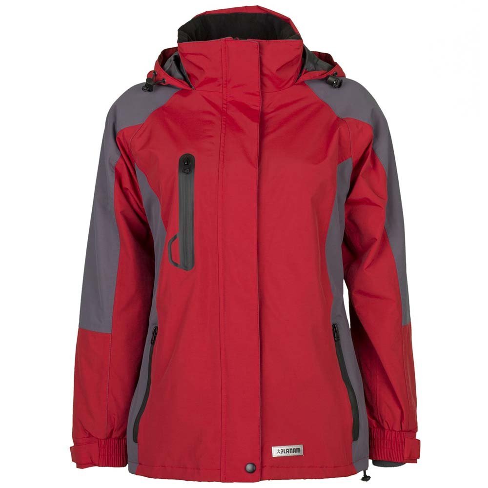 Planam 3637040 Size X-Small "Winter Shape" Women's Jacket - Red/Grey