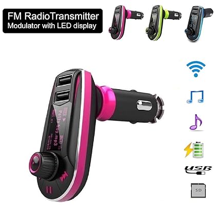 Realmax Car Fm Radio Universal Transmitter Modulator Amazon Co