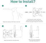 GL.iNet WiFi Router Wall Mount for Slate Plus Opal Beryl w/ Screws Easy Install view 6