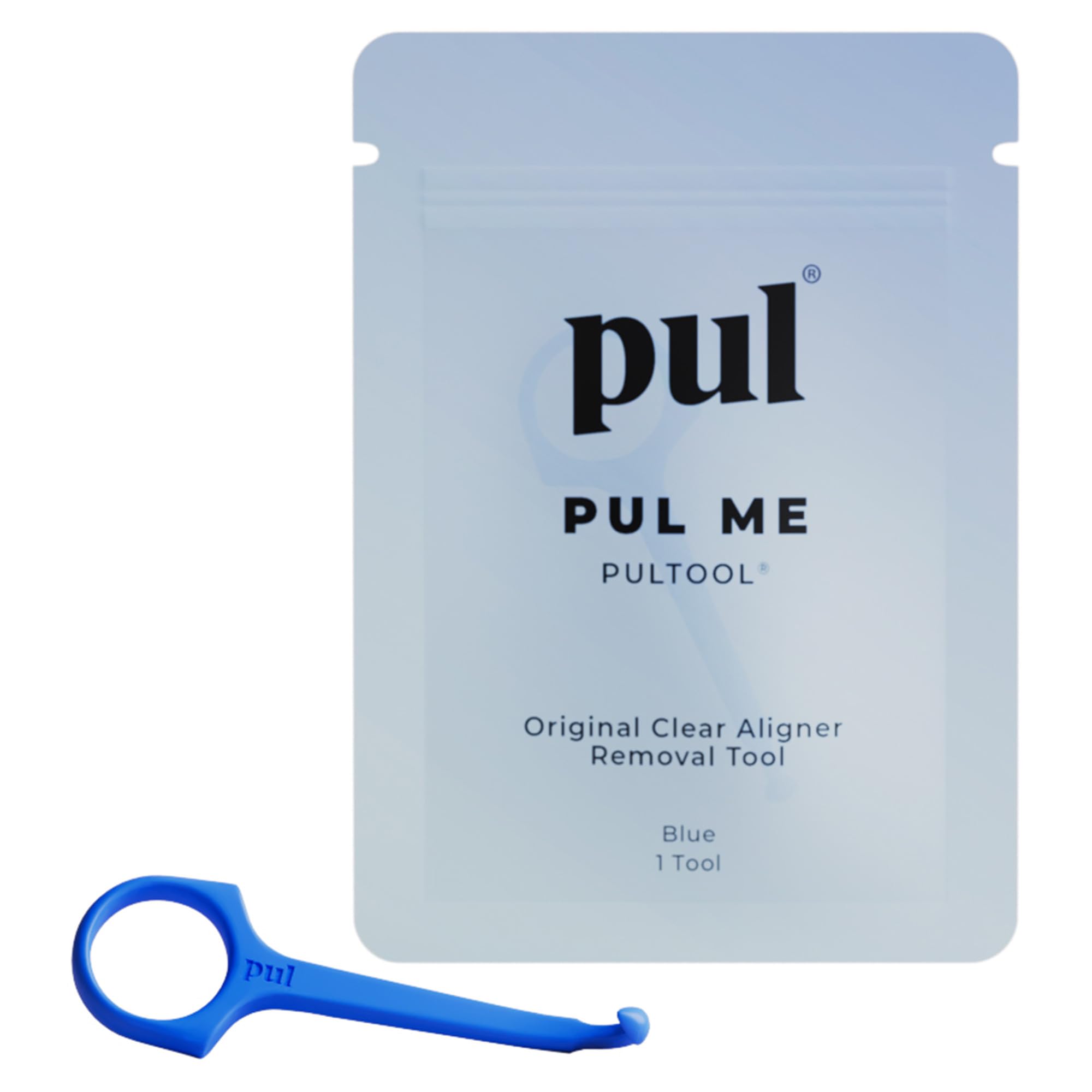 PUL Aligner Removal Tool - Blue | Safe & Hygienic Hook for Invisalign & Retainers | Gentle BPA-Free Design for Daily Use | Pack of 1