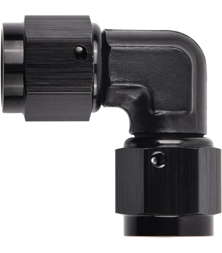AC PERFORMANCE -10 AN Hembra A -10 AN Hembra Acoplador Giratorio Recto Unión Adaptador De Montaje Aluminio Negro