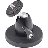 Magnetic Camera Mount 360&deg; 1/4&rdquo; Thread for Action Cameras &amp; Photo Lights | Strong Magnetic Base, 360&deg; Adjustable Rotation, Attaches to Steel Surfaces, for Action Cameras car Mount, Lights &amp; Tripods