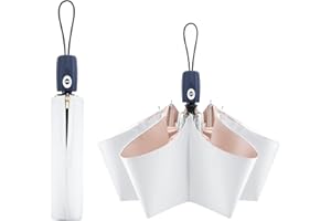 FDJASGY UV Sun Umbrella Compact Folding Travel Umbrella Auto Open Close Compact Folding Rain Umbrellas for Women Men Blocking UV 99.98%