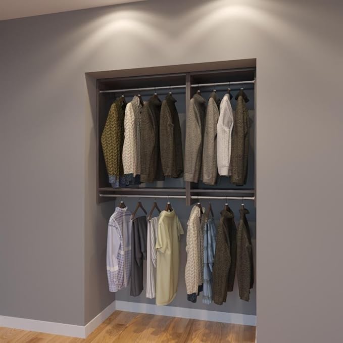 Amazon.com: Modular Closets 4.5 FT Plywood Closet Organizer System - 54
