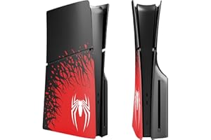 FORMLESSEMPIRE Faceplate for PS5 Side Shell Plates PlayStation 5 Slim Disc Edition Console Spider Replacement Accessory Case Cover Black Plate Anti-Scratch Dust Cover Skin Protector