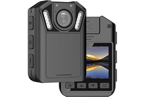 maigevi 2K Body Cameras with Audio and Video Recording - 12 Hrs Night Vision Body Cam Video Recorder Wearable Camera, 64GB Bodycam for Security, Delivery, Running, Cycling