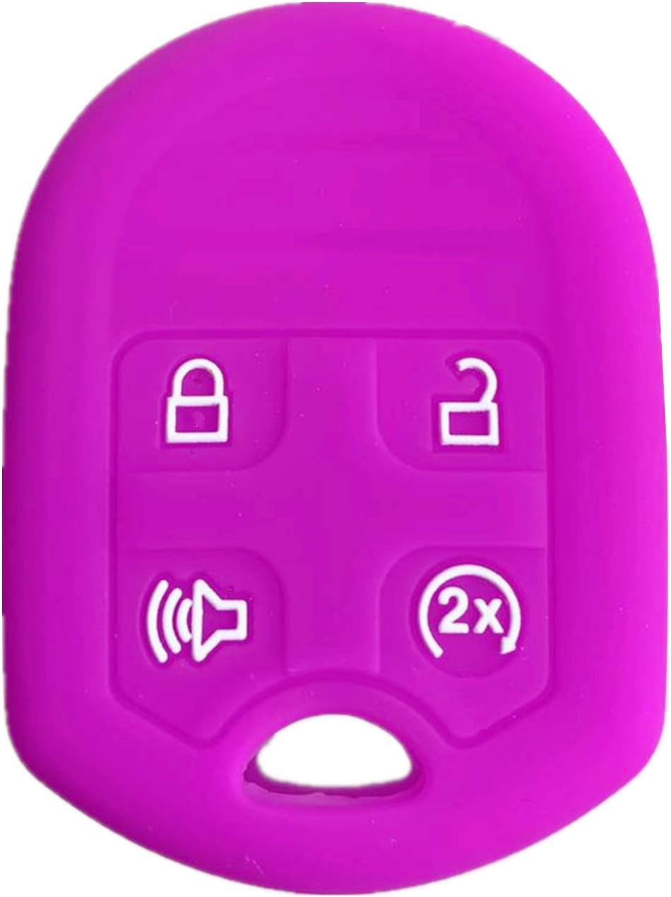 Rpkey Silicone Keyless Entry Remote Control Key Fob Cover Case protector Replacement Fit For Ford Expedition F150 F250-350 Lincoln Navigator 164-R8073 CWTWB1U793(Violet)