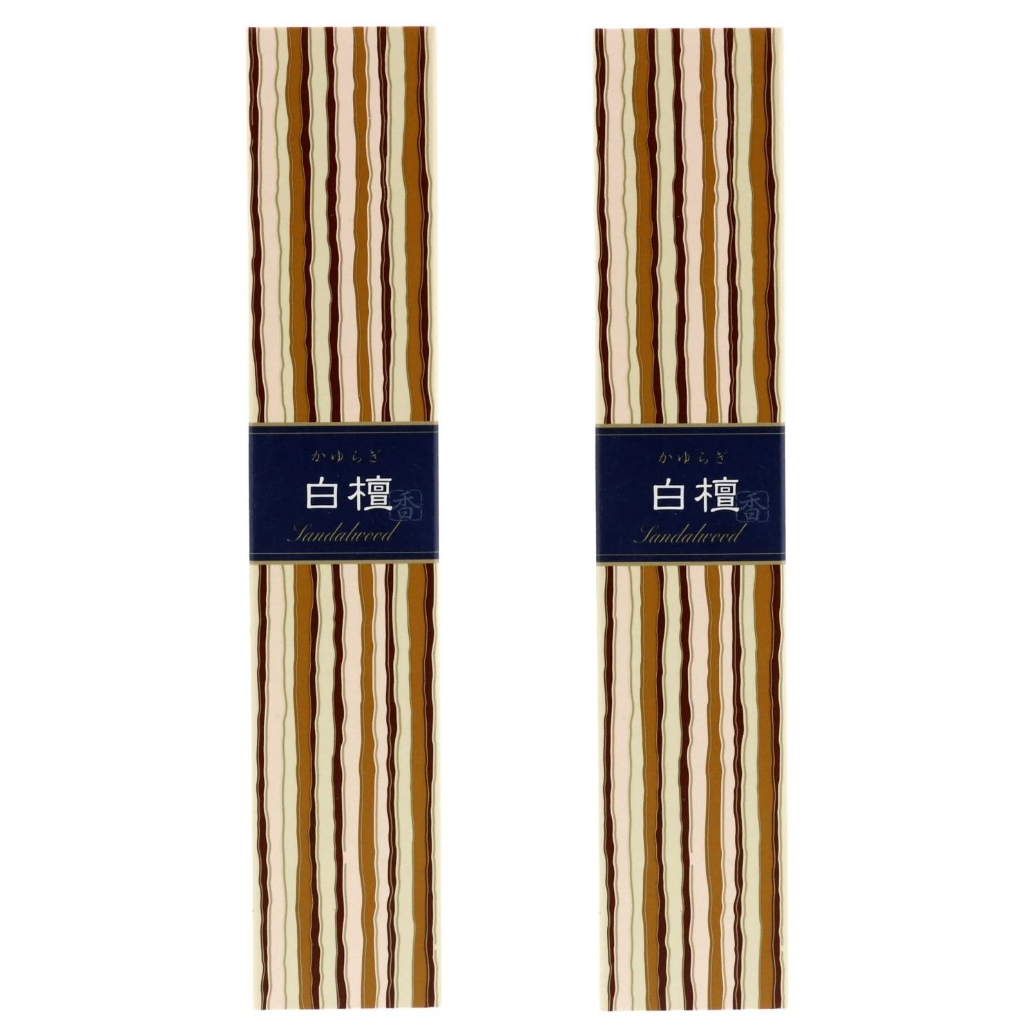 日本香堂(Nippon Kodo) かゆらぎ 白檀 スティック お香 40本入 香立付 ×2個セット商品画像