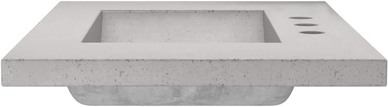 Palomar Vanity Top With Integral Bathroom Sink In Earth 8 In Faucet Spread Amazon Com