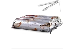 STARLIGHT CHARBON CHARCOAL 3 Rolls of Starlight Charcoal Instant Burn Incense with Tong 3 Aluminum foil Wrapped Rolls of 10 charcoals Each, for a Total of 30 charcoals (40MM)