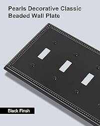 TREEWELL 2-Pack Quad Toggle Light Switch Cover