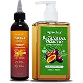 Batana Shampoo and Batana oil Set for Hair Growth with Batana Oil & Rosemary - Biotin Blend for Thinning Hair, Sulfate-Free & Leave-In Hydration for Women & Men, 16oz