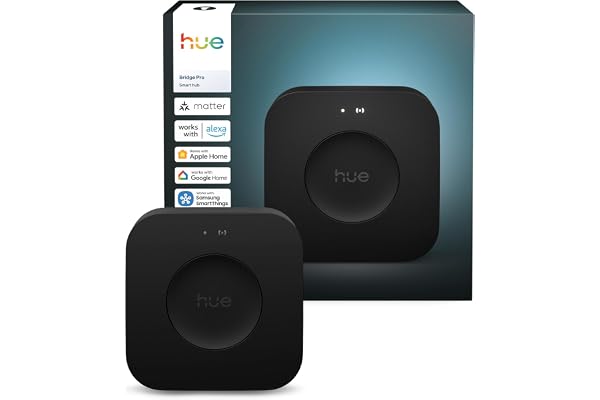 Philips Hue Bridge Pro, Smart Light Hub, Wireless, Advanced Encryption, Supports 150+ Lights and 50+ Accessories, Works with