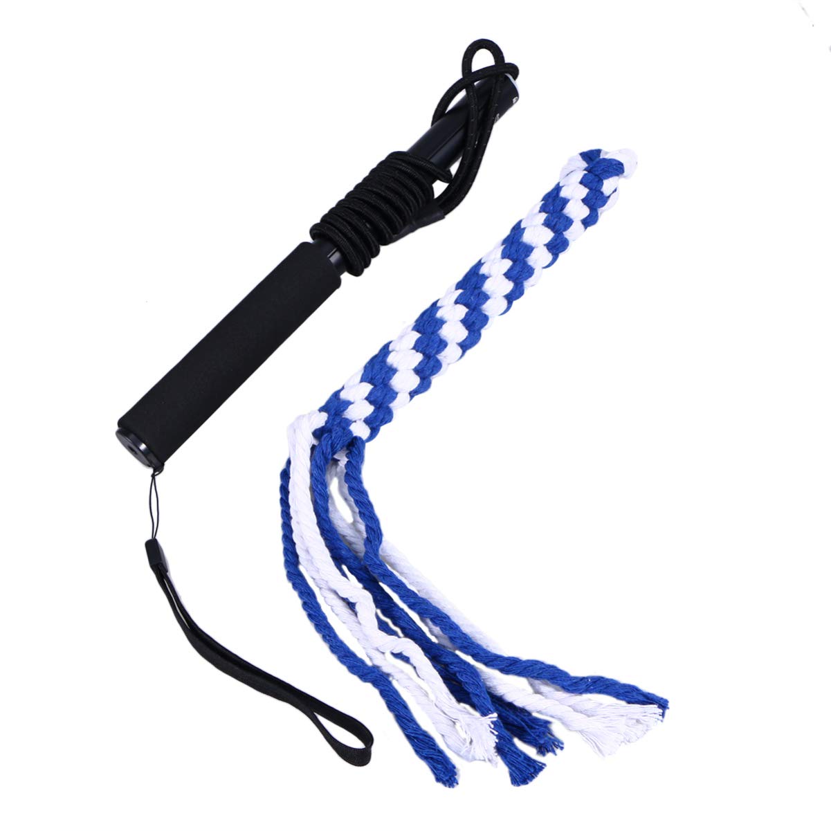 Dog Flirt Pole - Interactive Dog Toys Extendable Teaser Wand with 1 Cotton Chewing Rope for Training Exercising Pulling Chasing Dog