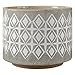 Amazon Brand - Rivet Geometric Ceramic Cylindrical Planter Pot, 4.1