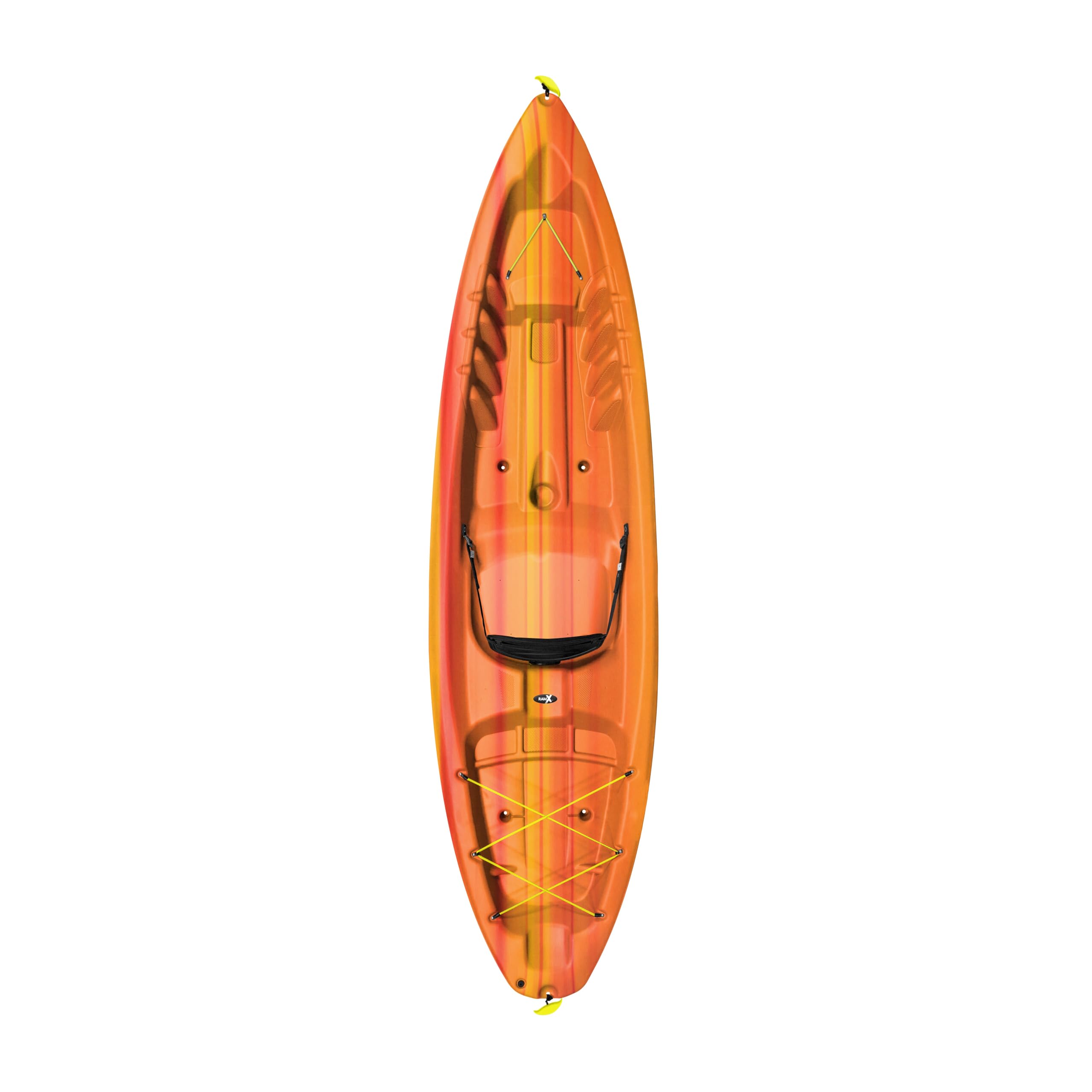 Photo 1 of Pelican Sentinel 100X - Recreational Sit on top Kayak - Fade Fireman Red Yellow - Lightweight - Ergoform Backrest - 10 ft
