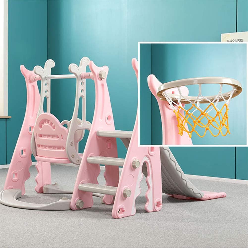 Toboggan balançoire 3 en 1 pour enfant intérieur et extérieur avec