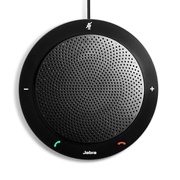 Jabra Speak 410 UC mobile USB-Konferenzlösung für Softphones/UCC, Meetings mit bis zu 4 Personen in Sekunden starten, Plug-an