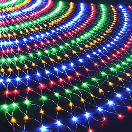 woohaha LED Net Mesh Fairy String Decorative Lights 192 LEDs 9.8ft x 6.6ft with 30V Safe Voltage for - //coolthings.us