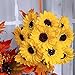 Supla 30 Pcs Fake Sunflower Artificial Small Sunflower Heads in Yellow - 3.5