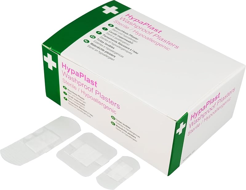 Safety First Aid Group HypaPlast Clear Washproof Plasters Pack of 100