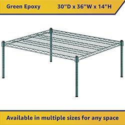 Zedfire 30" x 36" x 14" Green Epoxy Wire Storage