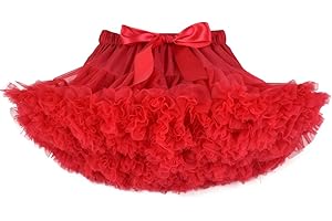 Tutu.kk Baby Girls Tutu Skirt Princess Fluffy Soft Tulle Ballet Birthday Party Pettiskirt (9M-8T)