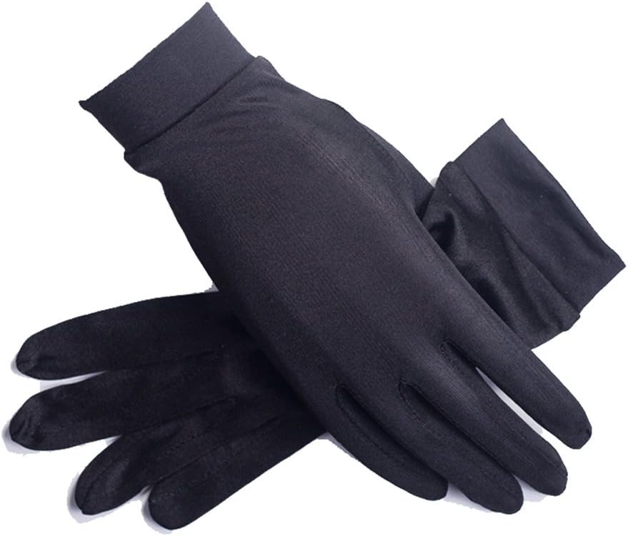 Women's 100% Pure Mulberry Silk Gloves Liner Glove Inner Ski Bike Cycle Gloves