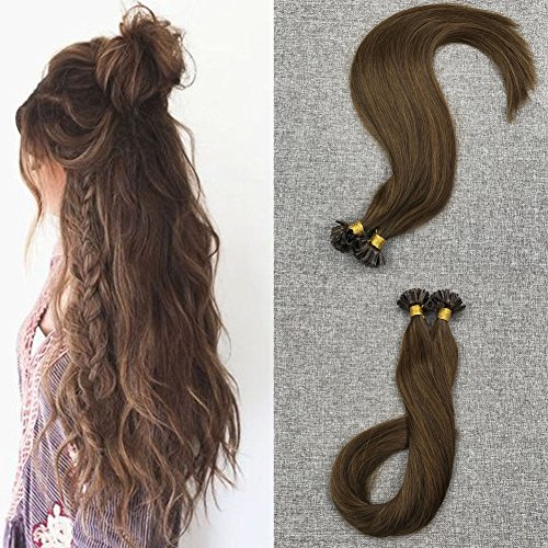 Moresoo 18 inch 50g pre bonded keratin hair extensions …